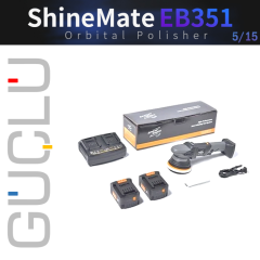 Shine Mate EB351 5/15 Cordless Orbital Polisher 125 mm / Akülü Orbital Polisaj Makinesi