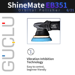 Shine Mate EB351 6/21 Cordless Orbital Polisher 150 mm / Akülü Orbital Polisaj Makinesi