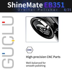 Shine Mate EB351 6/21 Cordless Orbital Polisher 150 mm / Akülü Orbital Polisaj Makinesi