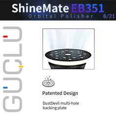 Shine Mate EB351 6/21 Cordless Orbital Polisher 150 mm / Akülü Orbital Polisaj Makinesi